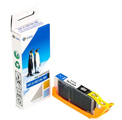 G&g Ink Komp. With Canon CLI-571XLBK/ 0331C001 Fotoschwarz