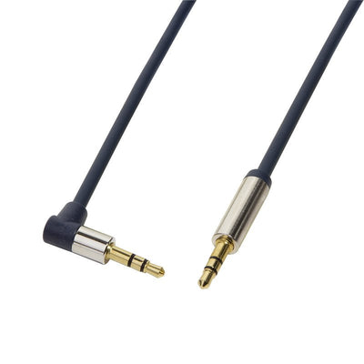 Logilink - Audio Cable 3.5 Stereo M/M 90, 1.00M, Blue — image 1