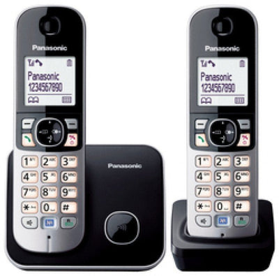 Panasonic KX-TG6812GB Phone Dect Black Identificador Llamadas — image 1