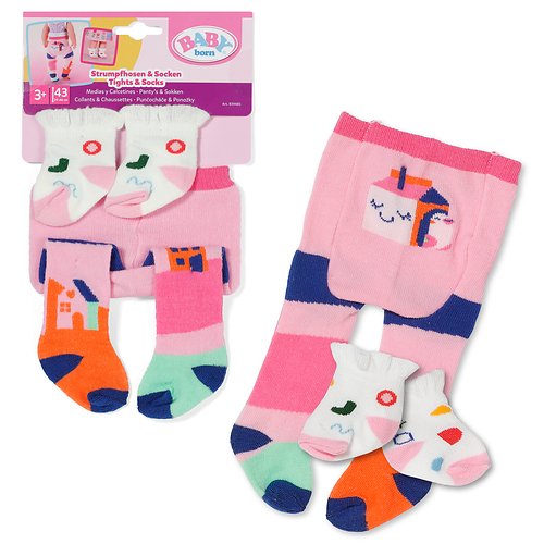 Zapf Creation Baby Born® Medias And Socks 43CM, Accesorios Muñecas Artículos Surtidos 839485