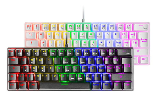 Mars Gaming MK60 Keyboard Gaming Mecanico - Ultra-compacto 60% - Iluminacion RGB - Switches Antipolvo - Keys — image 1
