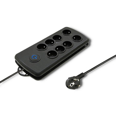 Qoltec 50161 Surge Protectors Quick Switch 8 Sockets Black 2.5M — image 1