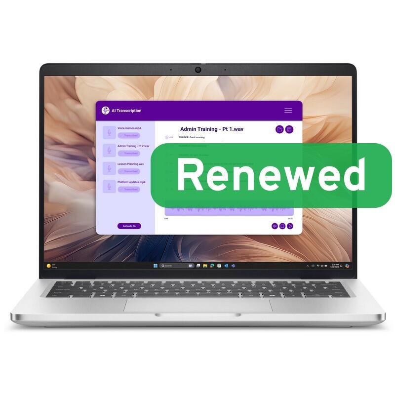 Dell Renewed Grade a Pro 14 Plus Silver 14 Intel Core Ultra 236V 16GB Intel Arc 512GB Uk Backlit N Windows 11