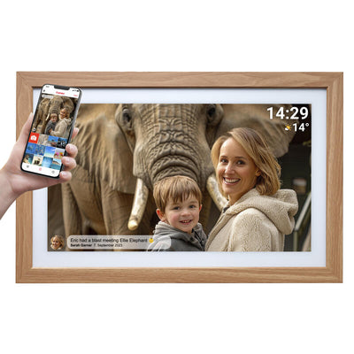 Denver PFF-2162LW Frame Fotográfico Digital Brown Claro 54,6CM (21.5) Screen Touchscreen Wi-Fi — image 1