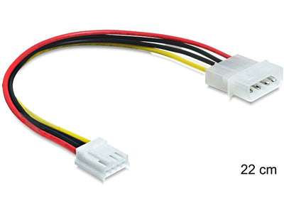 Delock 83184 Delock Cable Power Molex 4 Pines - Floppy 4 Pines Female 24CM — image 1