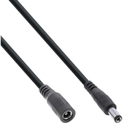 Inline Cable Extensión Cc , Plug Cc Male/Female 5,5X2,5MM, Awg 18, Black 5M — image 1