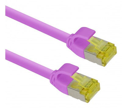 Helos Ultra Slim Network Cable S/FTP CAT.6A Magenta 10,0M — image 1