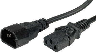 Roline 356.130 Cable Transmisión Black 2,5M C13 Acoplador C14 Acoplador — image 1