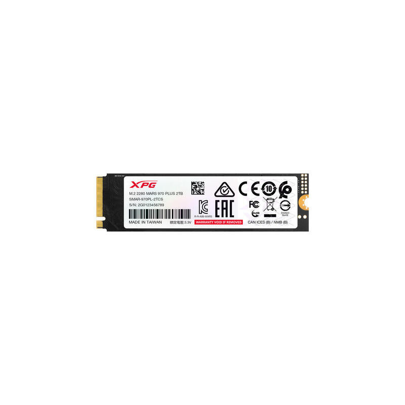 ADATA Drive SSD Mars 970 Plus 2.0TB, PCIE GEN5 X4, NVMe, M.2 2280 SMAR-970PL-2TCS