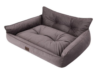 Hano Dog & Cat Bed with Removable Cover – Brown, XL