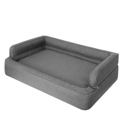 Mano Ergonomic Dog Bed with Removable Cover – Taupe, XXL