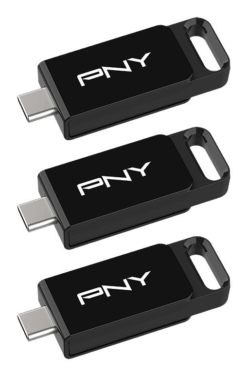 Pny Usb-mick 128GB Elite USB 3.2 Tipo-c Retail 3-PACK