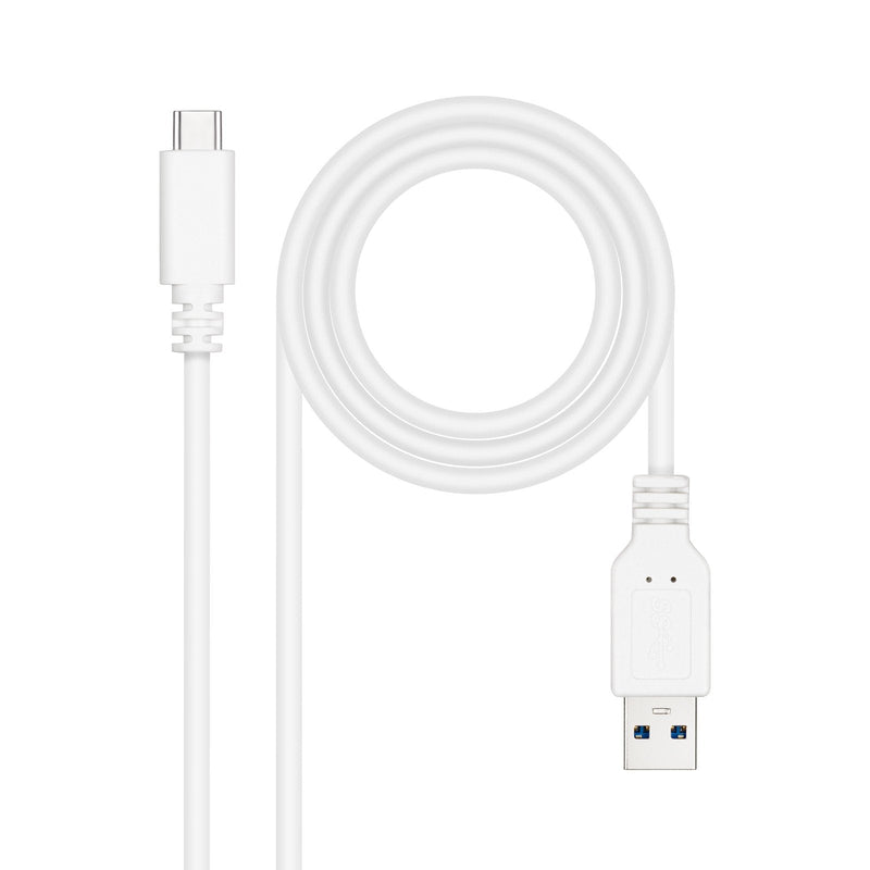 Nanocable USB Cable 3.1 GEN2 10Gbps 3A USB-C/m-a/M - 1.5M - White
