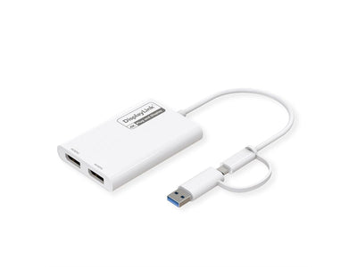 Roline Multi-displaylink Adapter USB Type a + C - 2X Dp, 4K — image 1