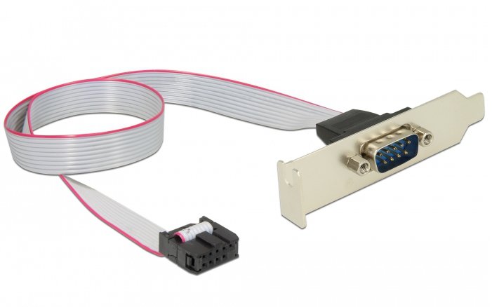 Bracket Low Perfil DB9 Male 1 X Serie 20CM Twisted