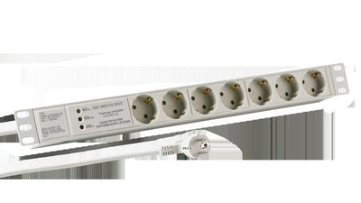 Power Strip Plugs Efb 19 1U 7XCEE 7/3, Üss, Grey Aluminium — image 1