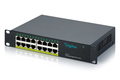 Digitus Switch 16-PORT 10 Unmanaged 120W PoE + — image 1