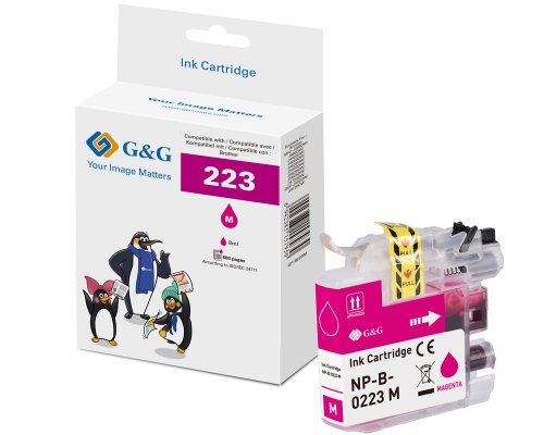 G&g Ink Cartridge Compatible With Brother LC-223M Magenta