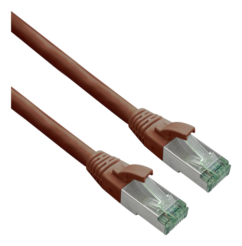Helos Grs Certificado CAT.6A Network Cable With CAT.7 Rohkabel Tpe Braun 30,0M
