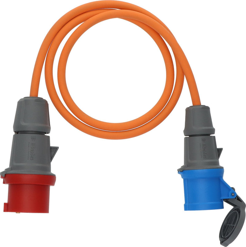 Cable Adapter Camping/Adapter Cee With Plug Cee 400V/16A And Socket Cee (1,5M Orange H07RN-F 3G2.5