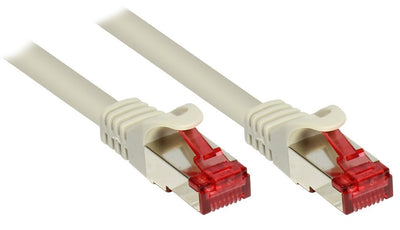 Network Cable Alcasa 10M CAT.6 S/FTP Grey S/FTP (s-STP) — image 1