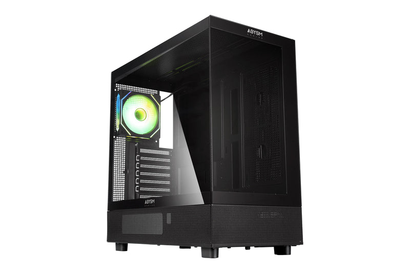 Abysm Box Danube Sava H400 Black Atx, Itx, microATX - Side And Front Glass Tempered - 3.5 And 2.5 - Usb-a,