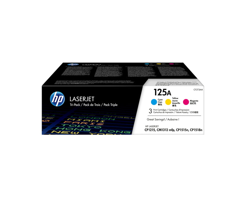 HP Genuine Toner 125A Multipack Cyan Magenta Yellow