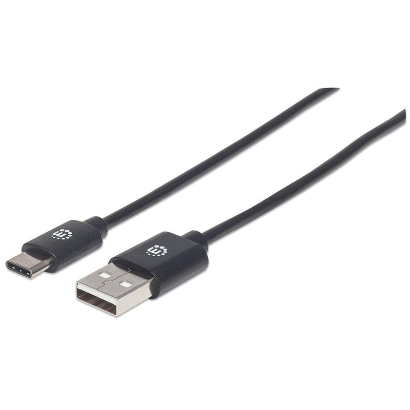 Manhattan USB Cable USB a/USB C 1M Male/Male Black