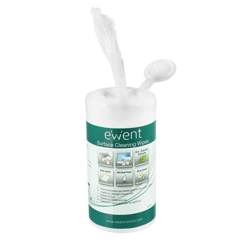 Ewent Universal Wet Cleaning Wipes 100PZ Toallitas Cleaning Todas Superficies — image 1