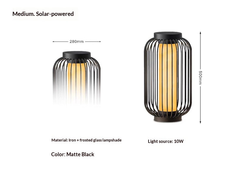 Solar-powered Birdcage Lawn Lights And Courtyard Landscape Lights
