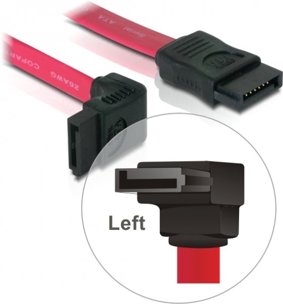 Delock Cable Datos Sata-sata Acodado 0.30