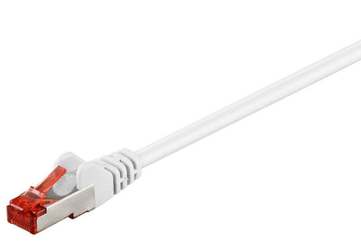 Network Cable CAT.6 1.0M White S FTP 2x RJ45 Lsoh Cu — image 1