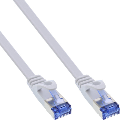 Inline Network Cable Flat , U/FTP, CAT.6A, White 1,5M — image 1