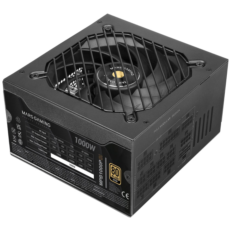 Mars Gaming Power Supply Alim. 1000W Si 80 + Gold Div Class'especificaciones'. Div Class'especificaciones'. 10