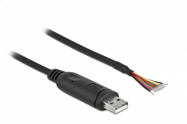 Delock Cable USB 2.0 Type a Serie RS-232 With 9 Extremos Cable Abiertos