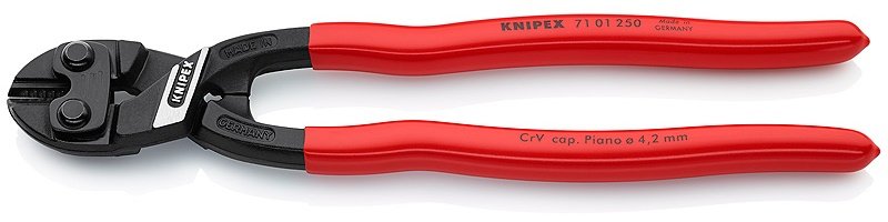 Knipex Cortapernos Compacto Cobolt XL 7101250, Pliers Corte Black Red