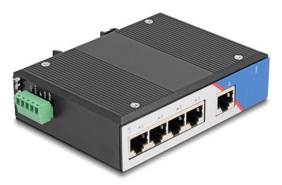 Industrial Gigabit Ethernet Switch 5 Port RJ45 Carril Din — image 1