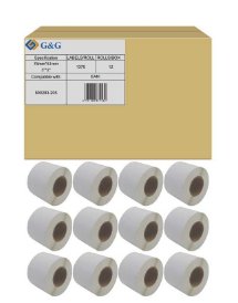 G&g Zebra 800283-205 12X1370 Et. 76X51MM Thermopapier Perf.