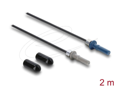 Delock Lwl Pof Plastic Cable Hfbr 4501-4511Z Simplex Connector Male a Simplex Connector Male 2M — image 1