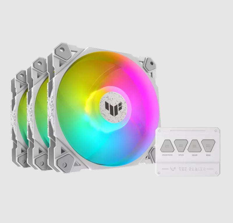 ASUS Fan Tuf Gaming TF120 ARGB 3IN1 + Controller White
