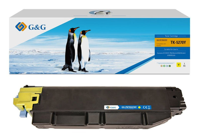 G&g Toner Compatible With Kyocera TK-5270Y