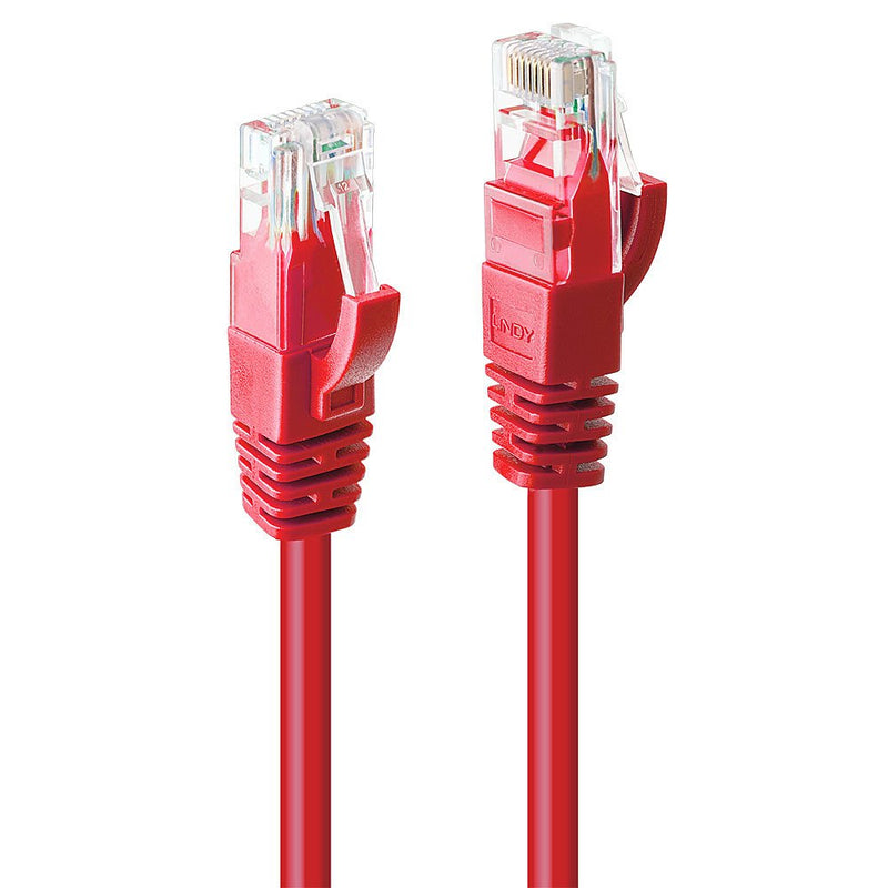 Lindy 48032 Network Cable Red 1M CAT.6 U/UTP (UTP)