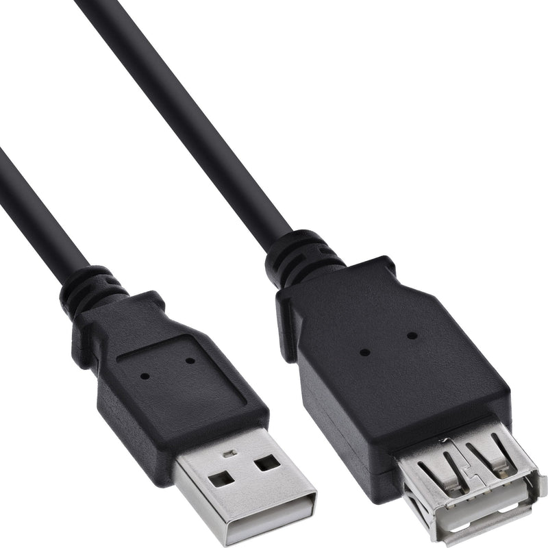 Inline Cable Alargador USB 2.0 Type a Male a Female Black 3M
