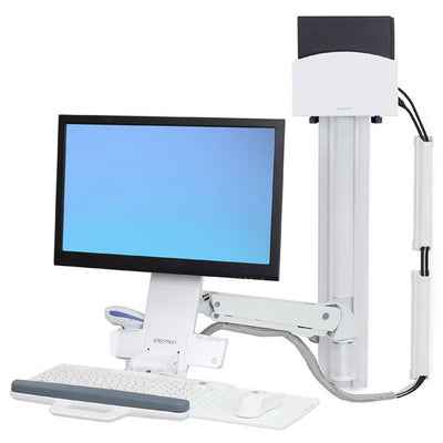 Ergotron Styleview Sit-stand Combo System Kit Assembly Tray Keyboard Assembly CPU Wall Arm Monitor Adjustable — image 1