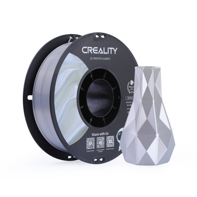 Creality Cartridge 3D 1KG Cr-silk Filamento Pla Silver 1,75MM, Roll 3301120007