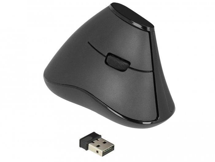 Delock Mouse Ergonómico Vertical Óptico 5 Buttons Wireless 2,4GHZ - Quiet
