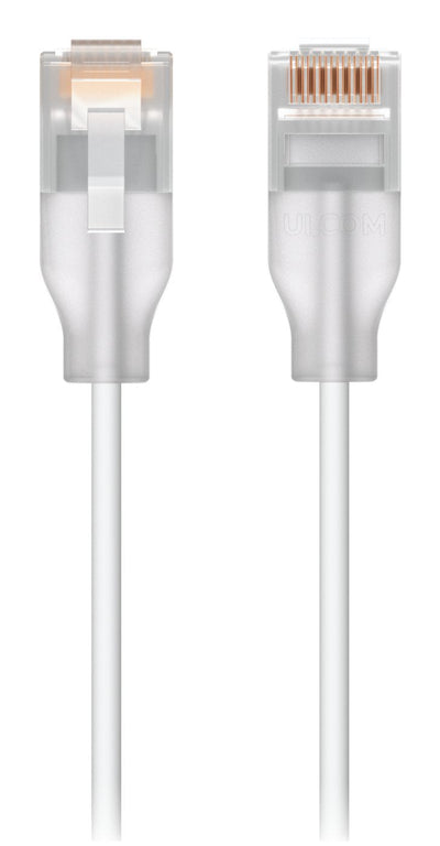 Ubiquiti UACC-CABLE-PATCH-EL-1M-W Network Cable Translúcido, White CAT.6 — image 1