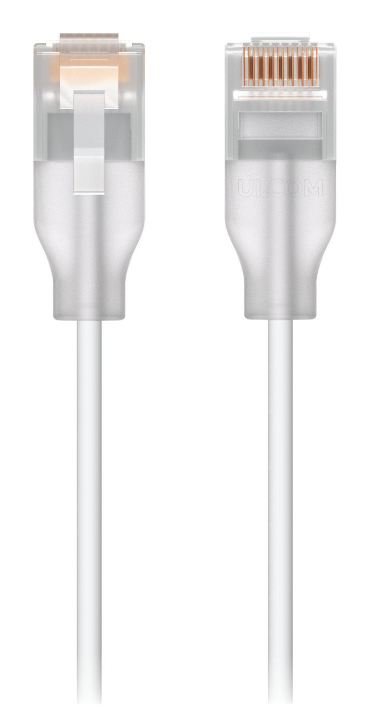 Ubiquiti UACC-CABLE-PATCH-EL-3M-W Network Cable Translúcido, White CAT.6