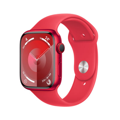 Apple Watch Series 9 GPS 45MM Cellular Box Of Aluminium Red Strap Deportiva Red M L — image 1