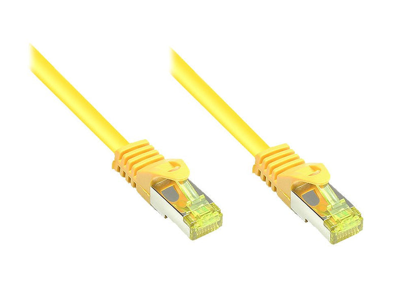 Good Connections Network Cable M. CAT.7 Rohcable Yellow 0,15M